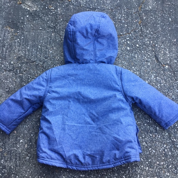 Little Me Baby Blue Jacket with Fleece Lining - Picture 10 of 12
